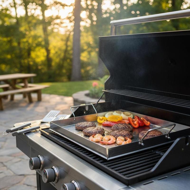 Camping Cooking Top - 범용 플랫탑 그리들 18x16인치 캠핑, 테일게이팅