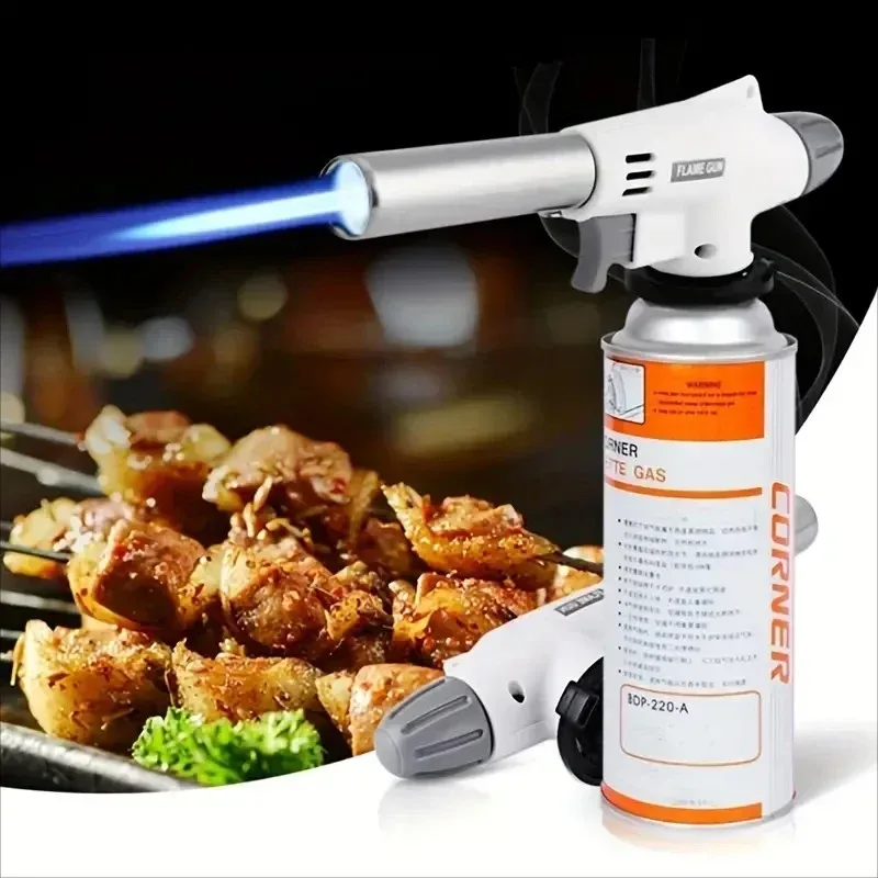 Camping Cooking Flame - 휴대용 불꽃 총 캠핑 바베큐 디저트,