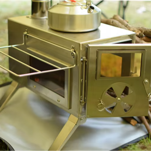Camping Cooking Ovens - 휴대용 스테인리스 스틸 바베큐 스토브, 야외
