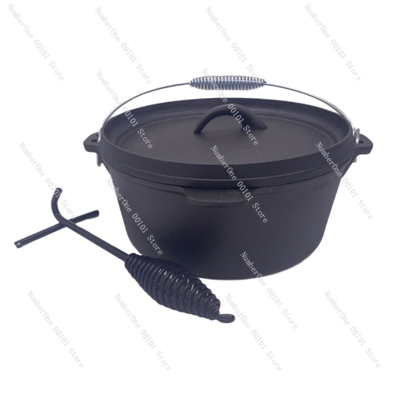 Camp Dutch Oven Cast - 헤비 듀티 주철 더치 오븐 25cm