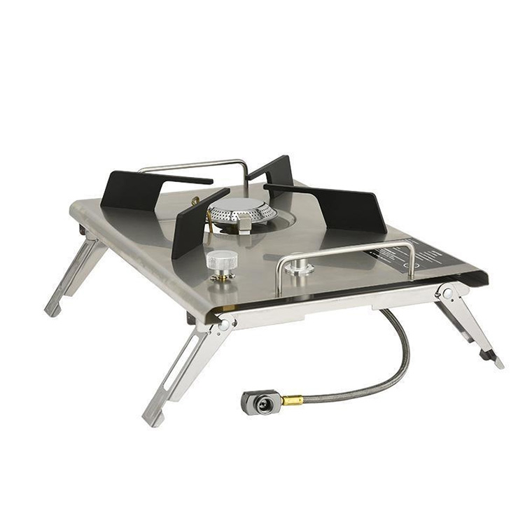 야외용 휴대용 테이블 내장형 이중 목적 접이식 테이블탑 - Camping Cooking Top 리뷰 및 가격