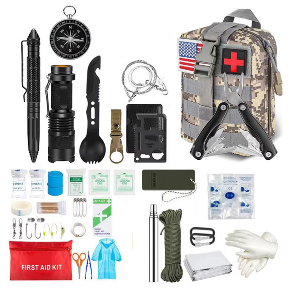 생존 응급 처치 키트 생존 풀 세트 Molle 야외 장 - Camping Cooking Set With Bag 리뷰 및 가격