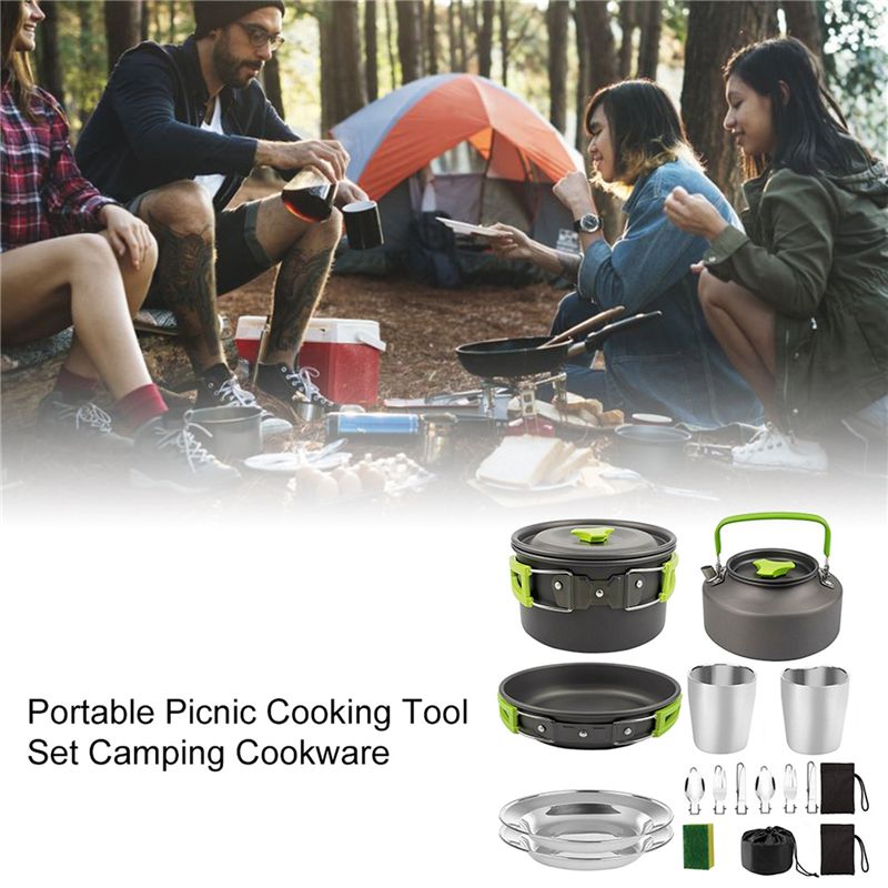 【구매자】캠핑 조리기구 휴대용 냄비 팬 컵 티포트 세트 - Camping Cooking Pot Set 리뷰 및 가격