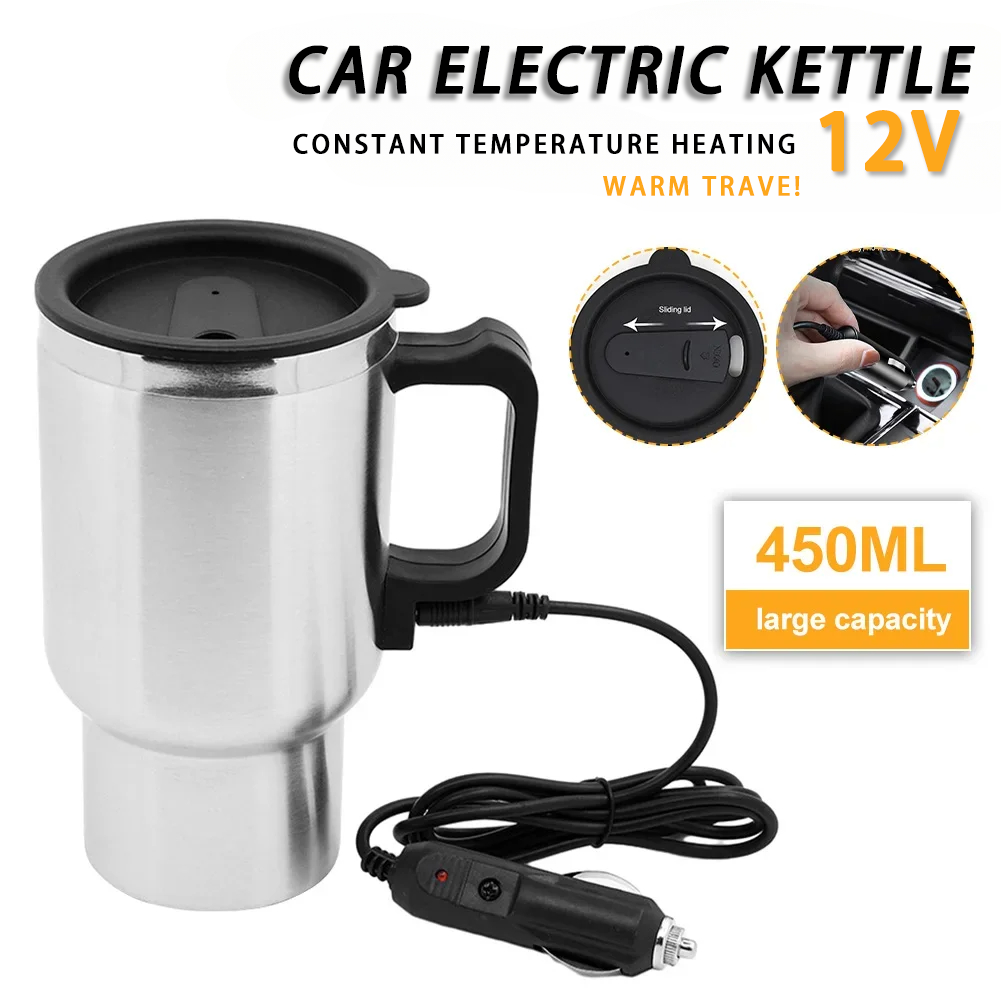 전기 난방 자동차 주전자 DC 12V 450ml 차량  - Camping Cooking Electric 리뷰 및 가격