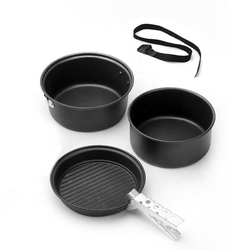 야외용 알루미늄 캠핑 조리기구 세트, 접이식 조리기구  - Camping Cooking Mess Kit 리뷰 및 가격