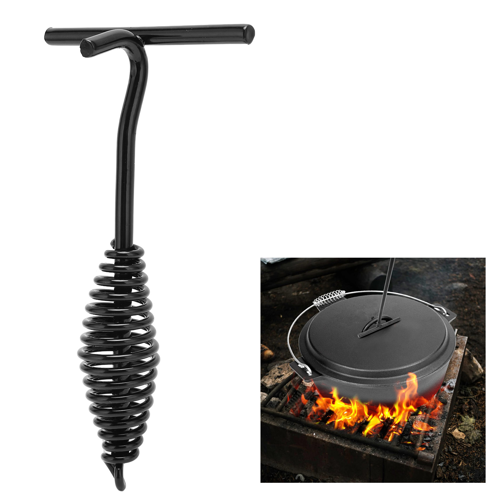 19.5cm 네덜란드 오븐 뚜껑 기중 장치 야외 캠핑  - Camp Dutch Oven Cast 리뷰 및 가격