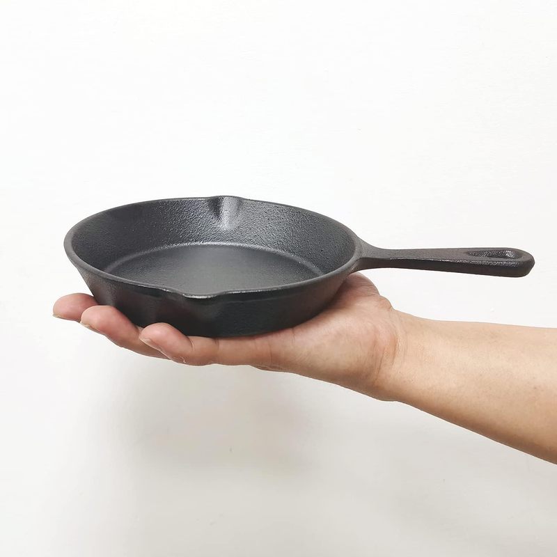 6인치 주철 프라이팬, 물빠짐 방지 기능이 있는 프라이 - Camping Cooking Ovens 리뷰 및 가격