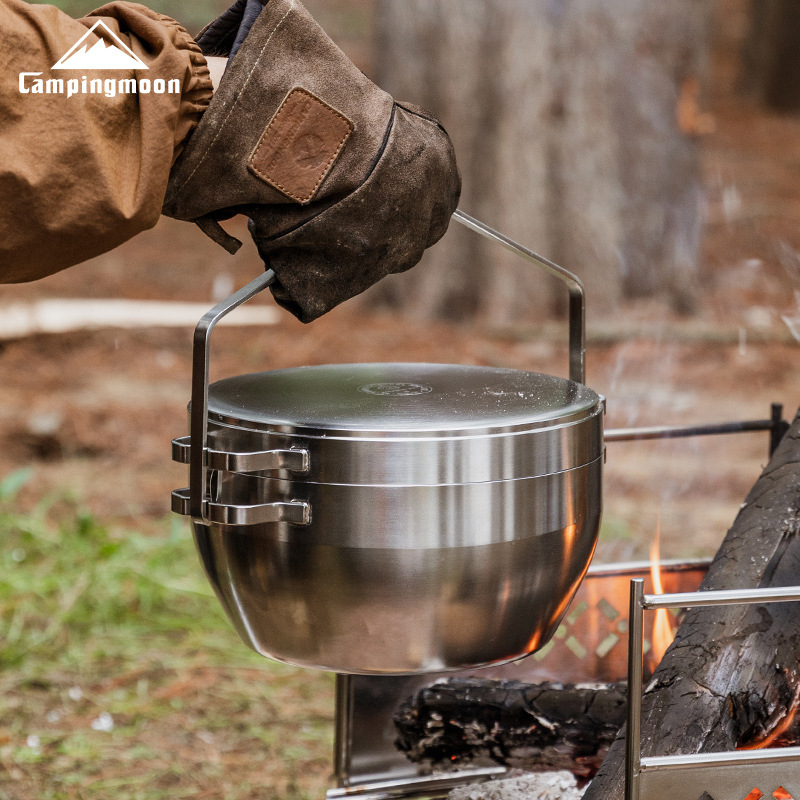 다목적 캠핑 냄비 - 304 고강도 스테인리스 더치 오 - Camping Cooking Ovens 리뷰 및 가격