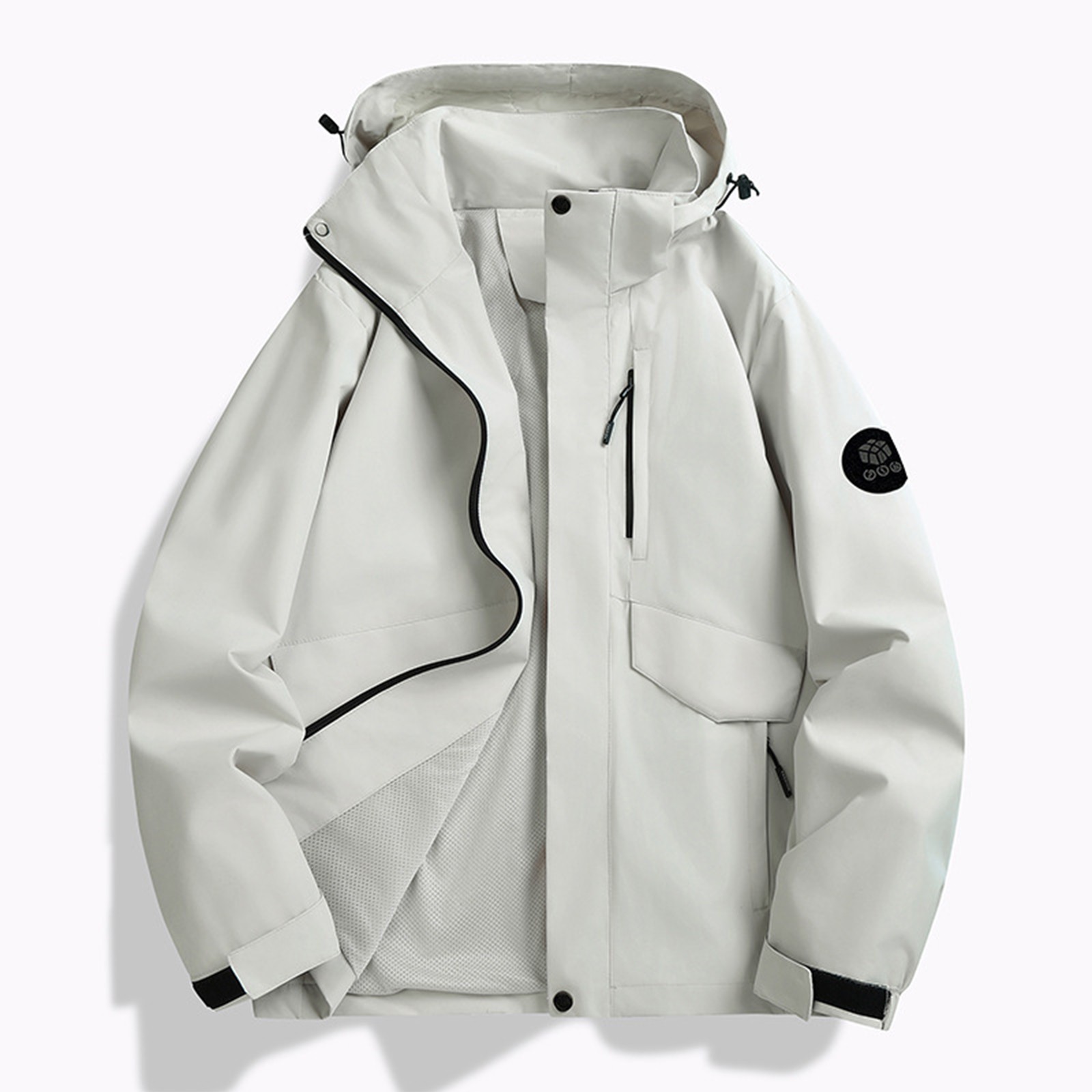 가을 여성 경량 하이킹 재킷 솔리드 컬러 느슨한 후드  - Camping Cooking Windbreak 리뷰 및 가격