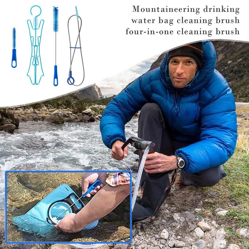 물 수화 방광 청소 브러시 ​​키트 플라스틱 야외 식수 - Camping Cooking Utensil Set 리뷰 및 가격