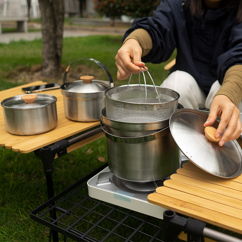 NOBANA 최신 야외 스테인레스 스틸 냄비 세트 캠핑 - Camping Cooking Roll 리뷰 및 가격