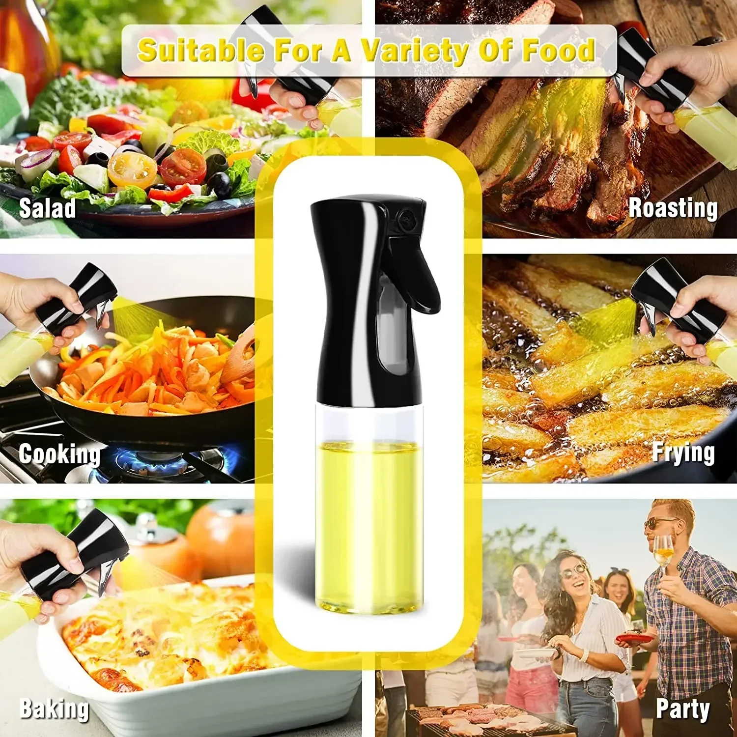 500ml 플라스틱 오일 스프레이 병 주방 요리용 올리 - Camping Cooking Oil Bottle 리뷰 및 가격
