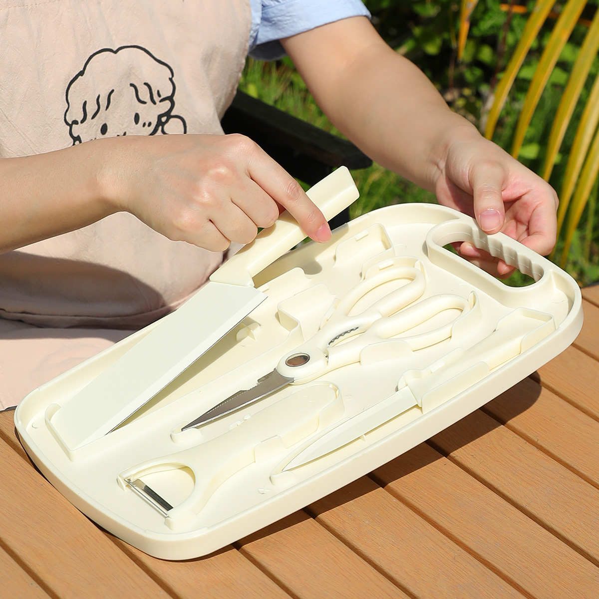 휴대용 야외 피크닉 세트 칼 식기 캠 온더고 보관 가방 - Camping Cooking Utensil Set 리뷰 및 가격