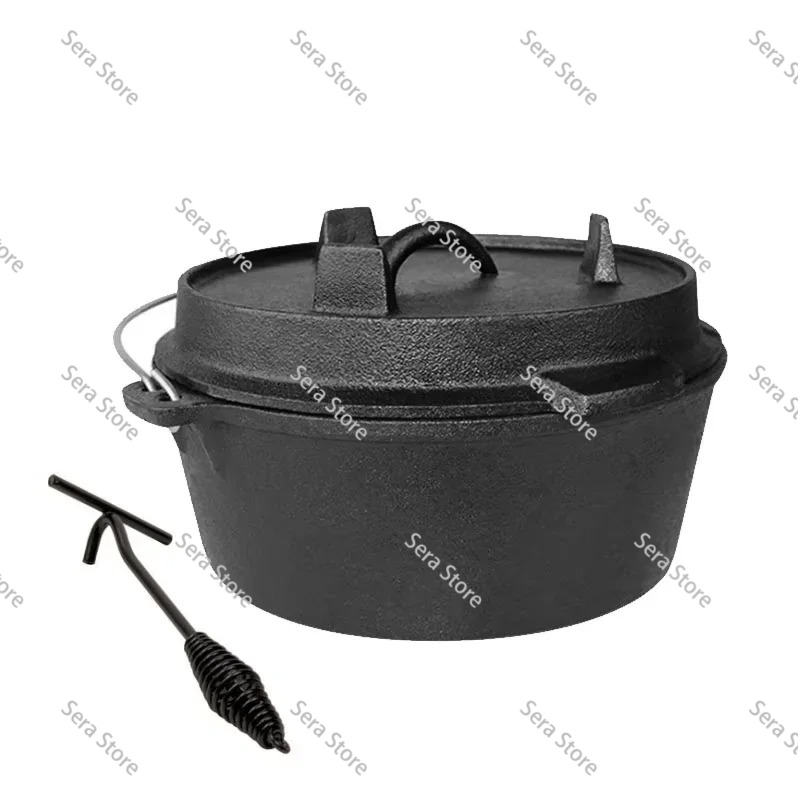 25cm 주철 더치 오븐 캠핑 냄비 야외 휴대용 다기능 - Camp Dutch Oven Cast 리뷰 및 가격