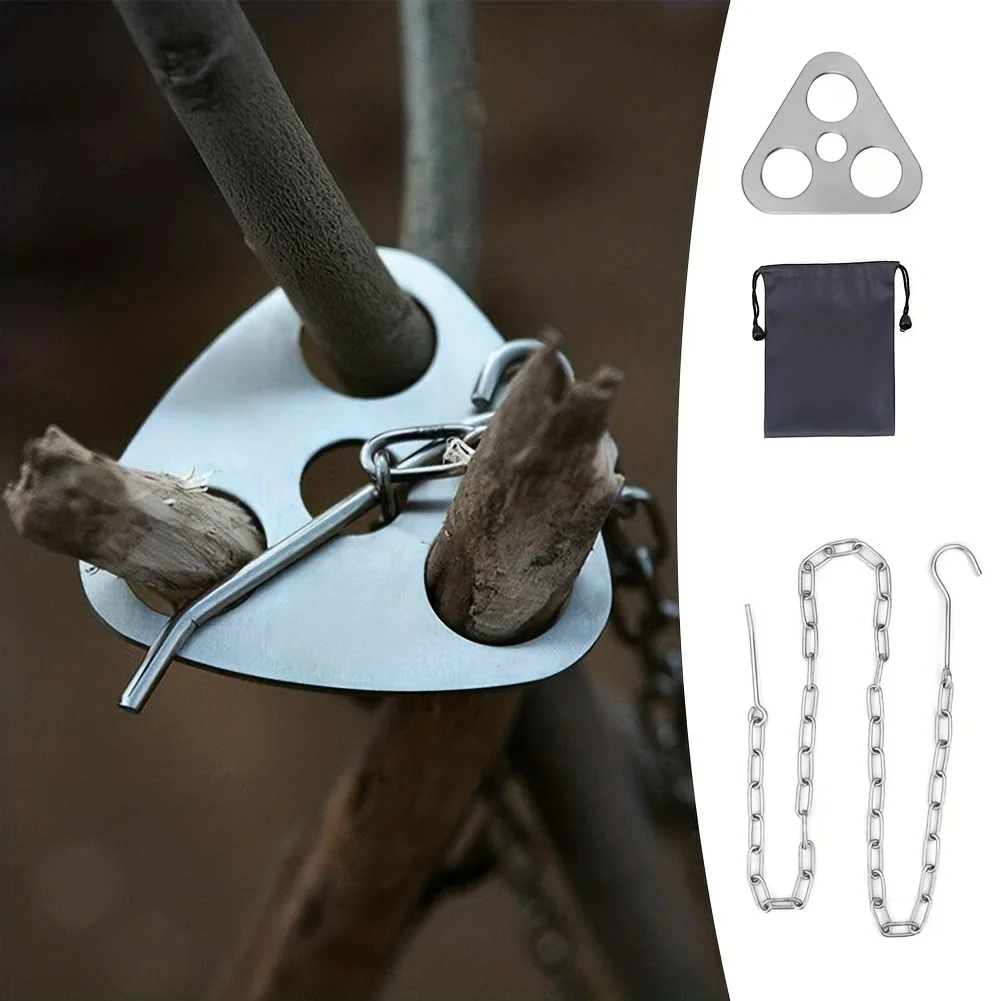 야외 바베큐 삼각대 휴대용 분리형 교수형 랙 스테인레스 - Camping Cooking Utensil Set 리뷰 및 가격