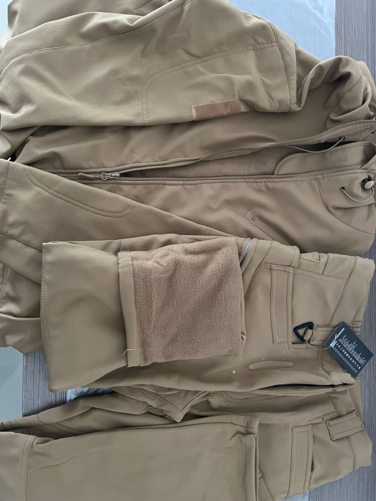 남자 군사 전술 겨울 가을 따뜻한 상어 가죽 양털 후드 - Camping Cooking Windbreak 리뷰 및 가격