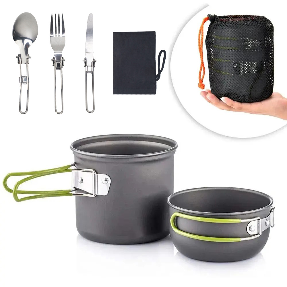 캠핑 조리기구 세트 초경량 캠핑 냄비 세트 하이킹 트레 - Camping Cooking Mess Kit 리뷰 및 가격