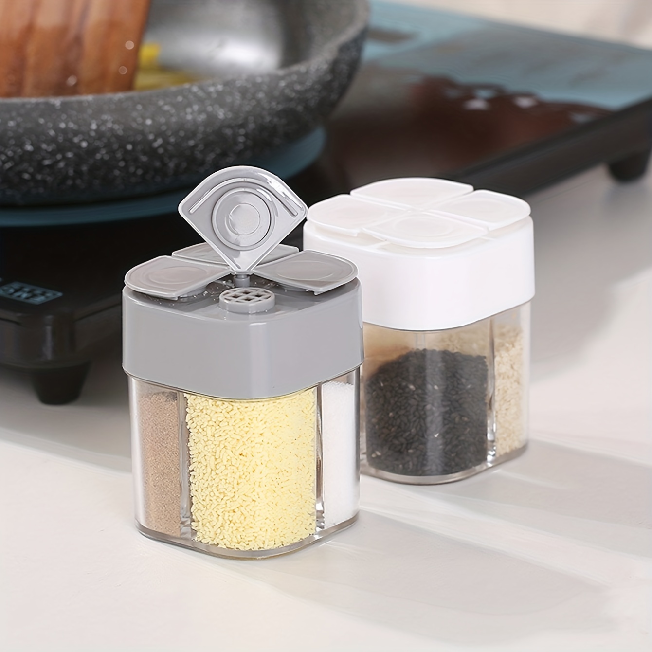 4in1 캠핑 조미료 셰이커 뚜껑이있는 다목적 양념 항 - Camping Cooking Utensil Set 리뷰 및 가격