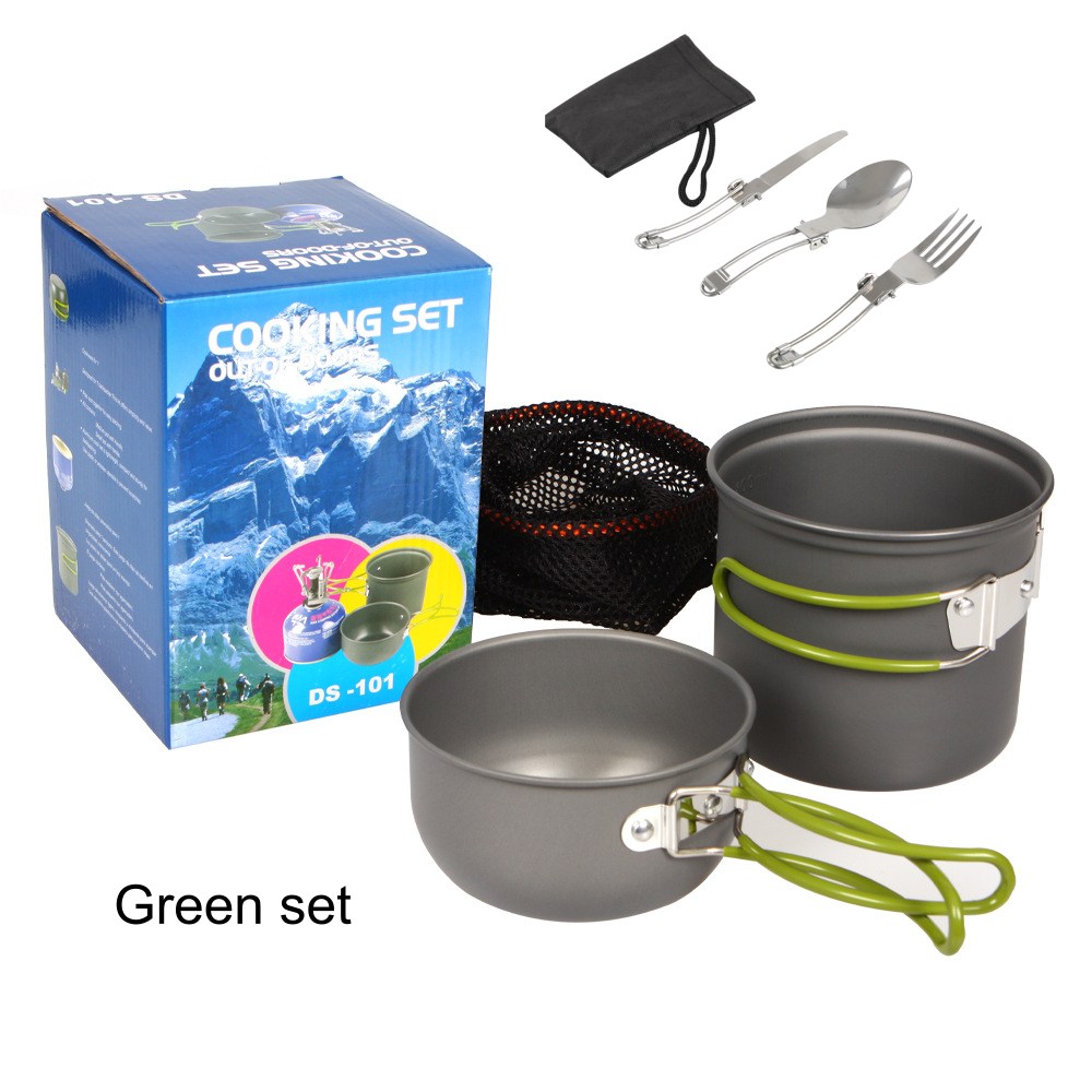 캠핑 조리기구 세트, 백패킹 냄비 장비, 캠핑용 냄비  - Camping Cooking Mess Kit 리뷰 및 가격